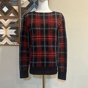 Tomas Maier Plaid Cashmere Wool Sweater size 4